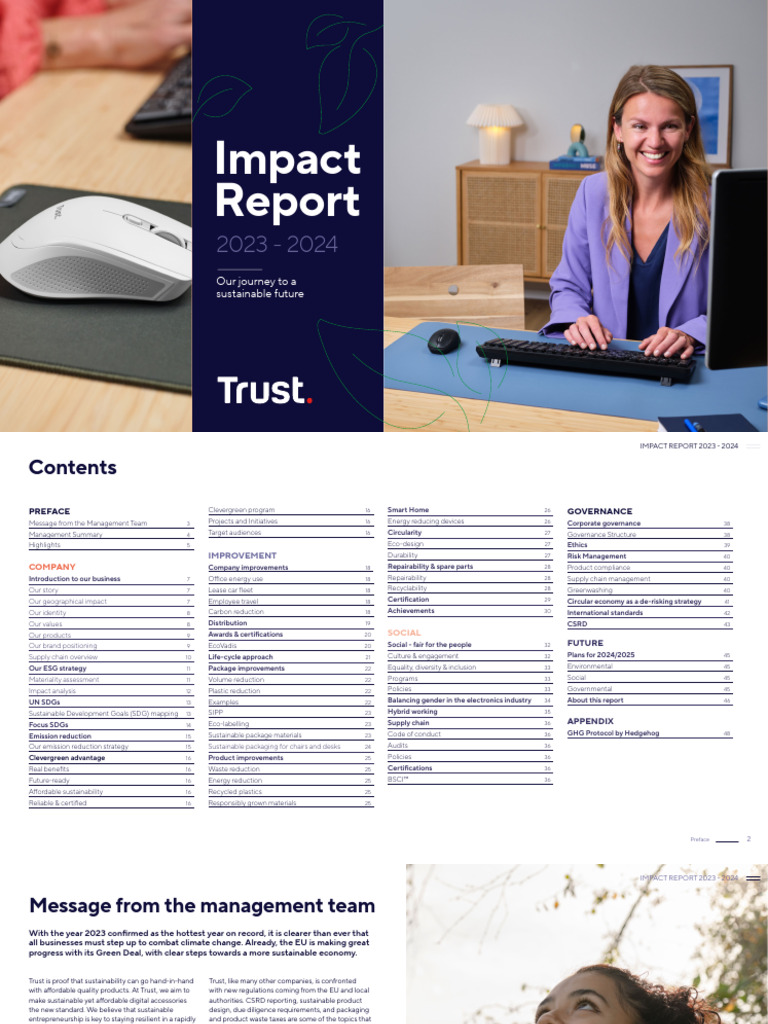 Impact Report 2023-2024 | PDF | Sustainability | Supply Chain