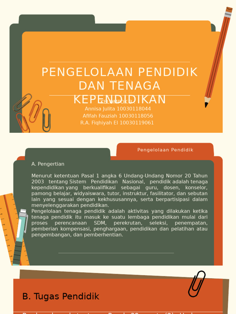(Kelompok 3) - Pengelolaan Pendidik Dan Tenaga Kependidikan | PDF