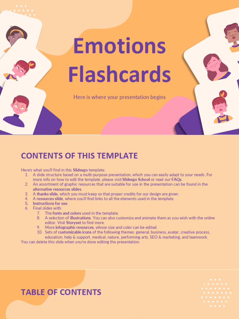 Emotions Flashcards - by Slidesgo | PDF | Planets | Saturn