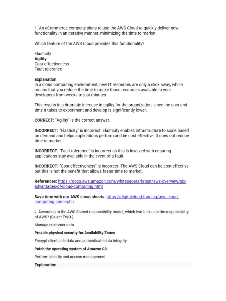 AWS Cloud Benefits for eCommerce Operations | PDF | Amazon Web Services ...