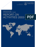 Institute for International Trade - Report on Activities 2003-10