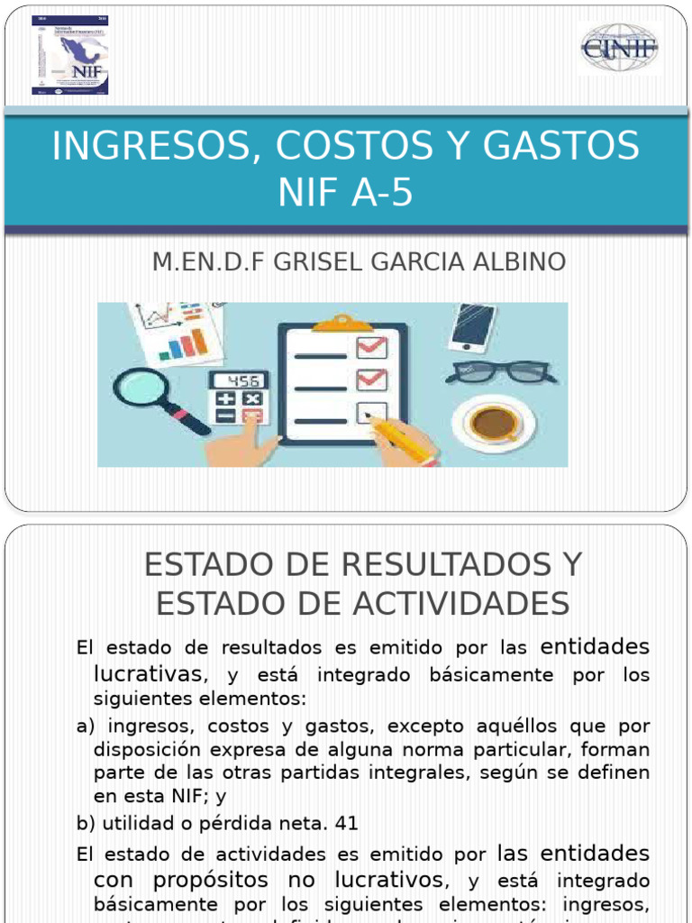 Ingresos Costos y Gastos | PDF | Contabilidad | Estado de resultados