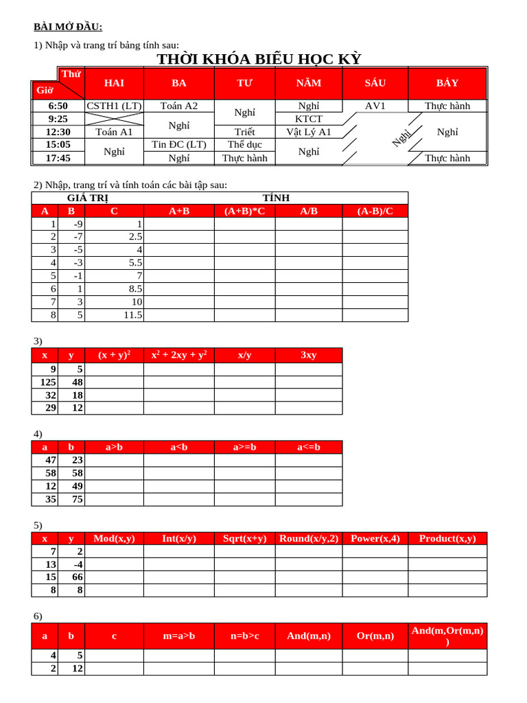 Bai tap thuc hanh excel co ban 9nj5w742w6mrkd2pn original pdf