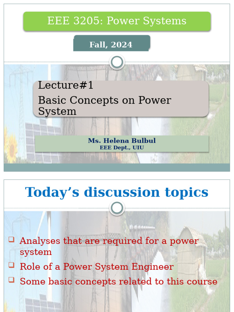 Power System Basics and Concepts | PDF | Ac Power | Electricity Generation