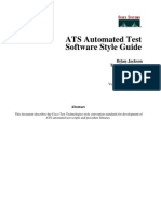 ATS Automated Test Software Style Guide: Brian Jackson Test Technologies
