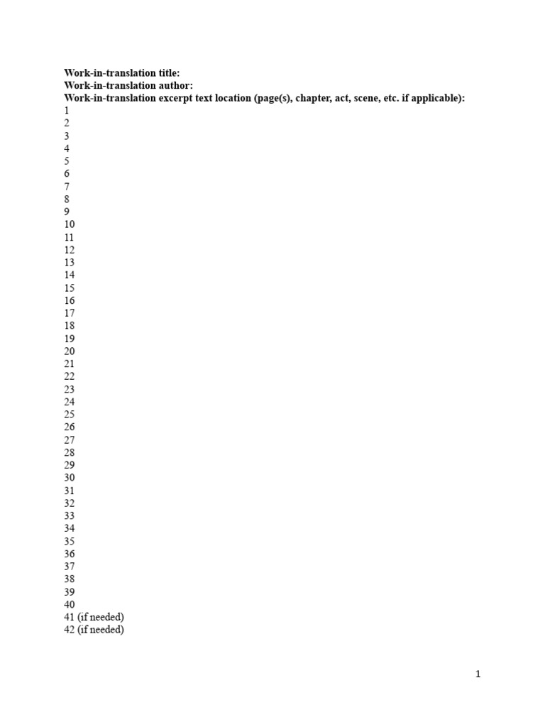 Official Extract Template Docx Pdf