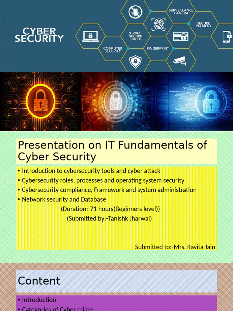 IT Fundamentals in Cybersecurity Training | PDF