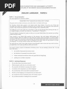 2023 DSE English Question Paper-P4