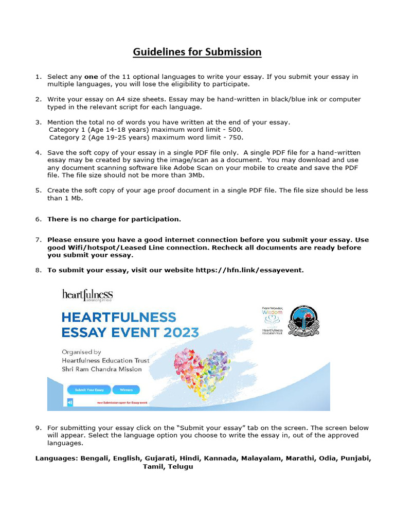 Essay Submission Guidelines and Process | PDF | Computing | Software