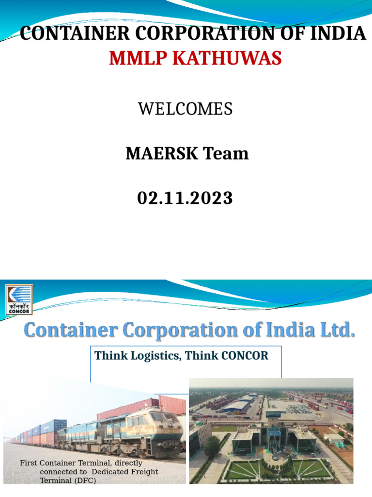 Maersk VISIT CMLK PPT | PDF | Warehouse | Cargo