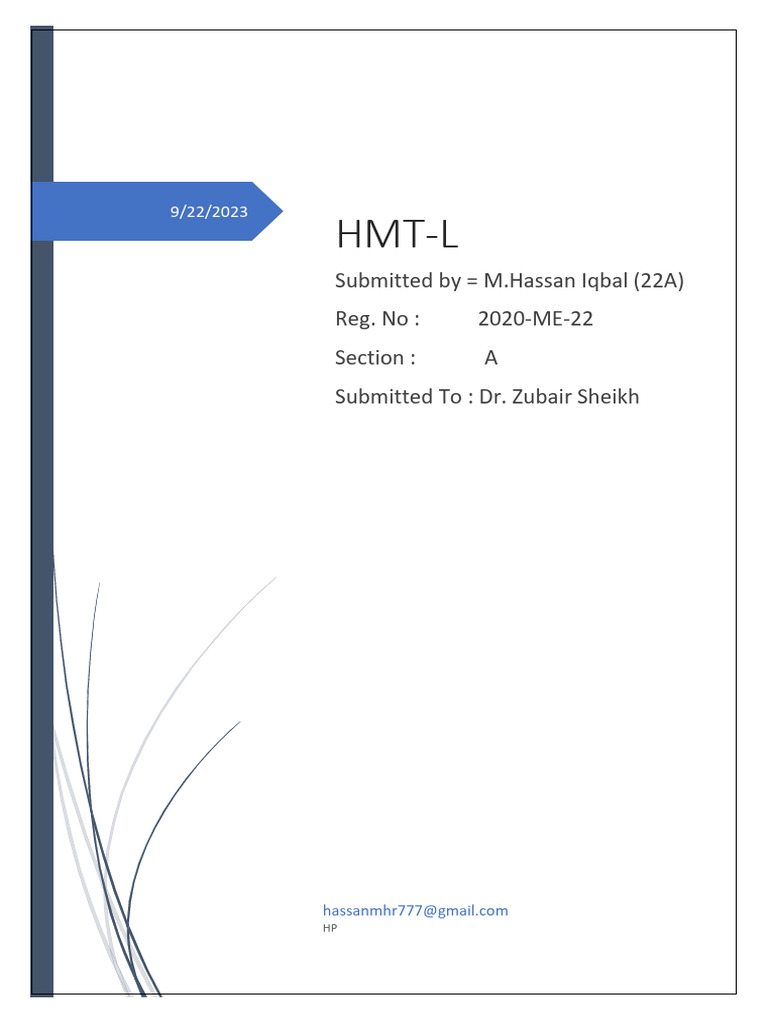 HMT L | PDF | Thermal Conduction | Heat Transfer