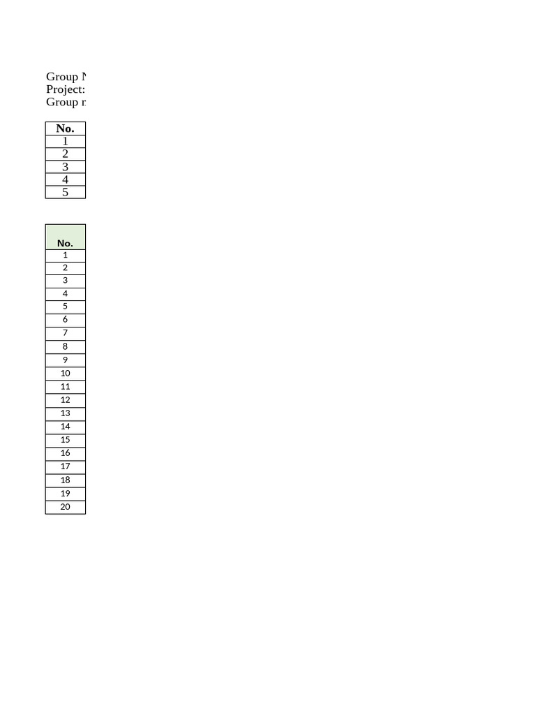 Project Tracking Form | PDF