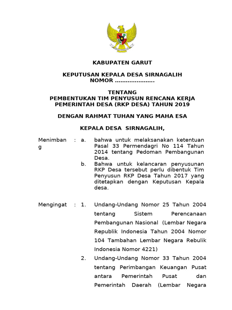 Lampiran Ke 2 Di Dok. RKPDes | PDF