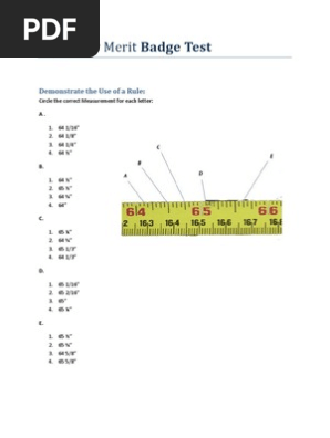 Carpentry Merit Badge Test