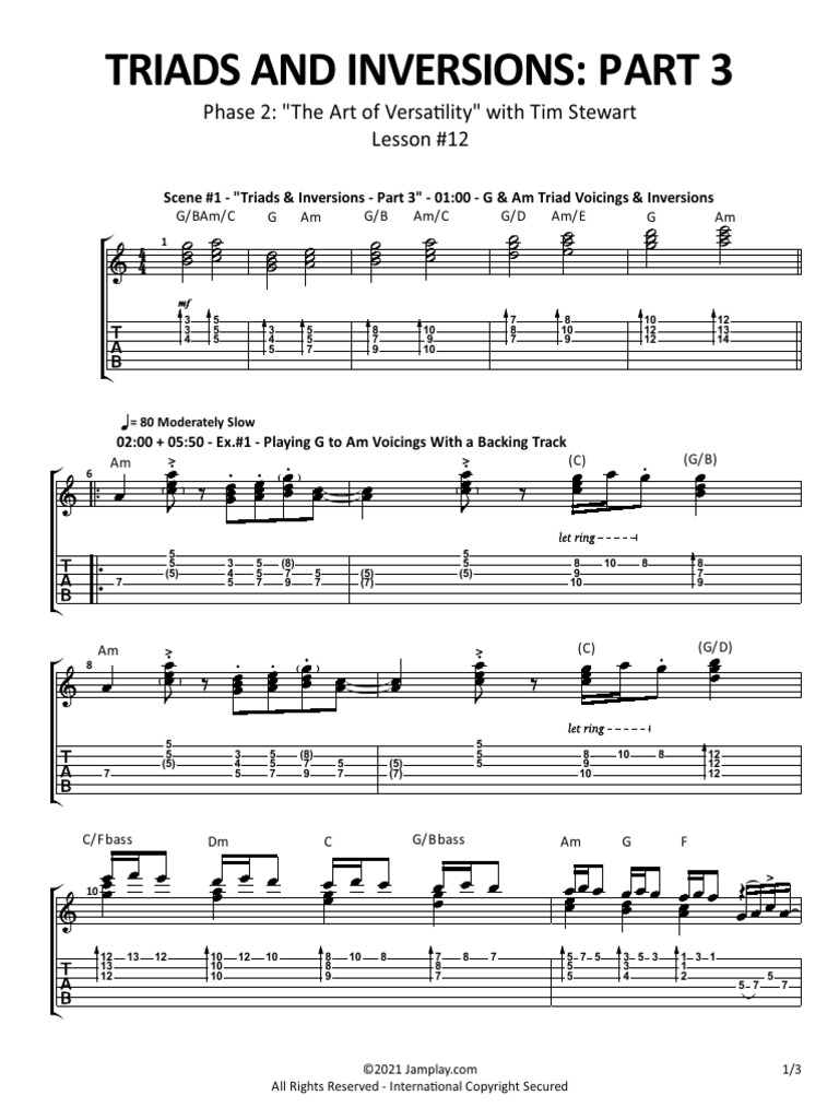 12. Triads and Inversions Part 3 | PDF | Musicology | Notation