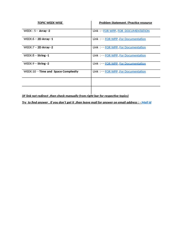 Array - 2 2D Array - 1 2D Array - 2 String - 1 String - 2 Time and ...