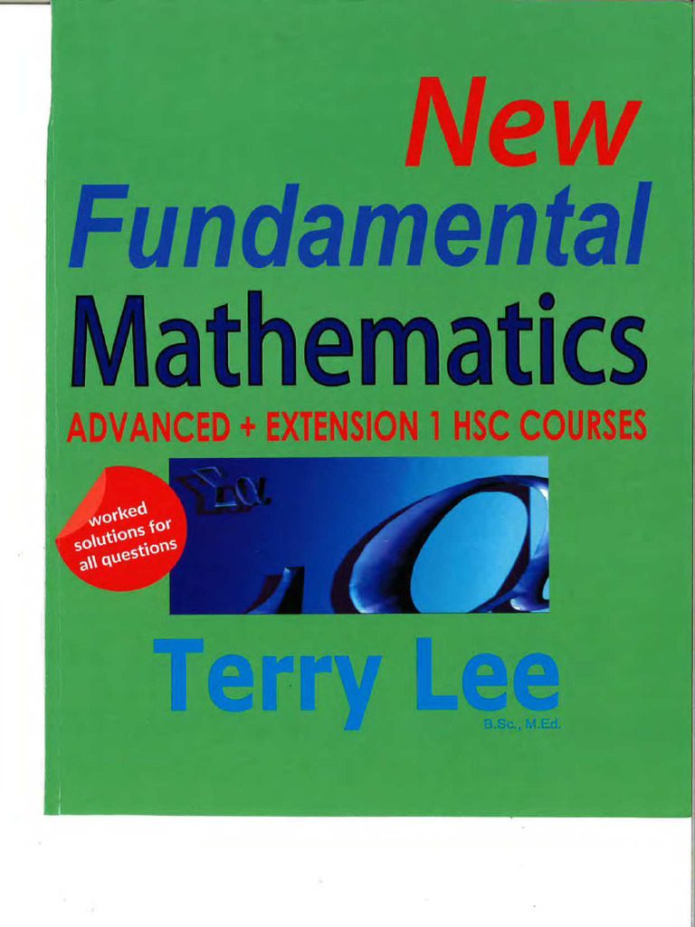 Terry Lee HSC Advanced Maths Textbook | PDF | Integral | Function ...