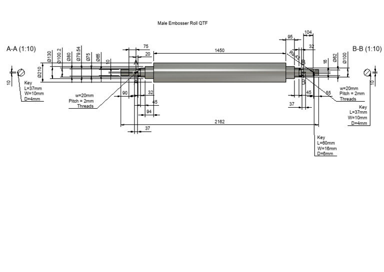 Male Embosser Roll Specifications | PDF