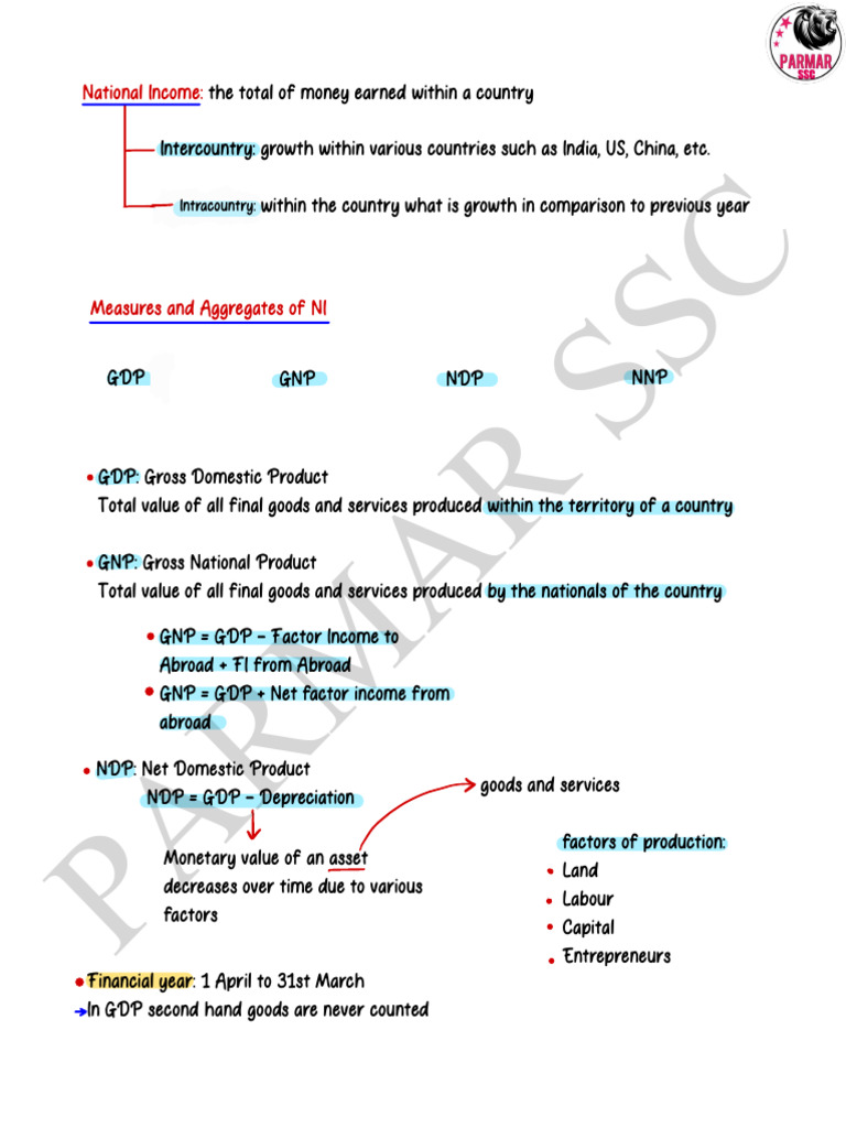 Understanding National Income and GDP | PDF | Gross Domestic Product ...
