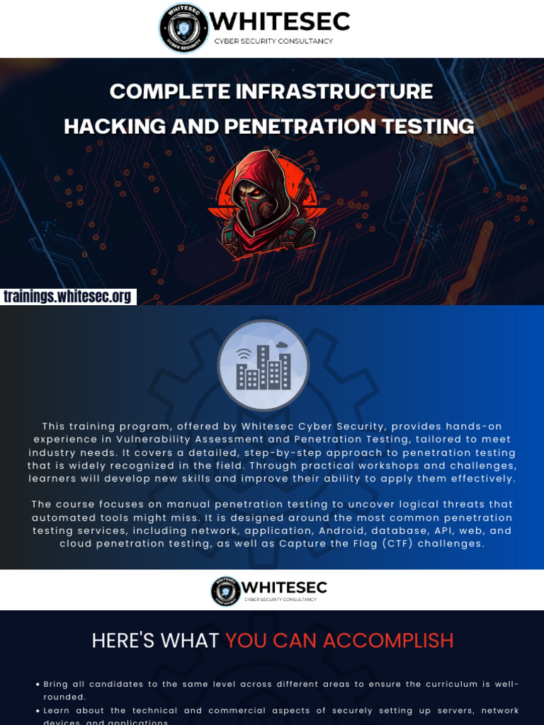 Infrastructure Penetration Testing Training | PDF | Penetration Test ...