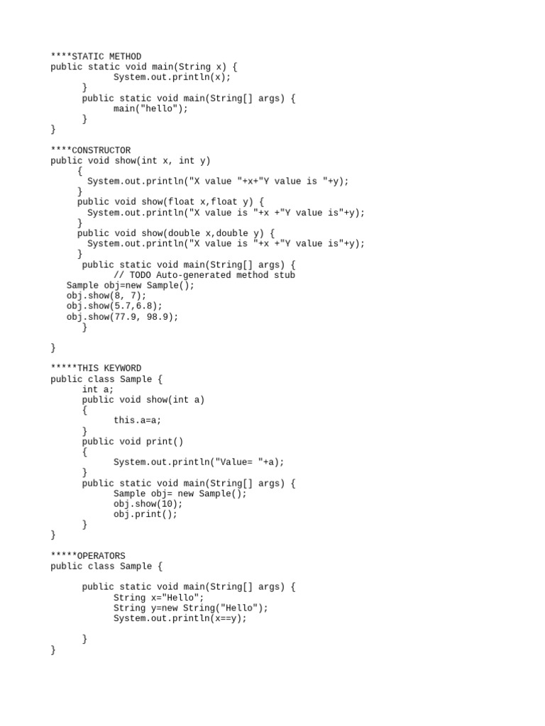 JAVA | PDF