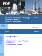 Siemens V94.2 Gas Turbine Overview | PDF | Turbine | Gas Turbine