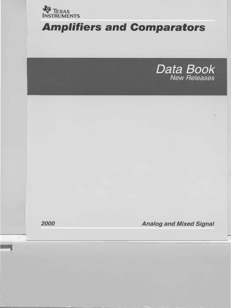 TexasInstruments TI Data AmplifiersAndComparatorsDataBook ...