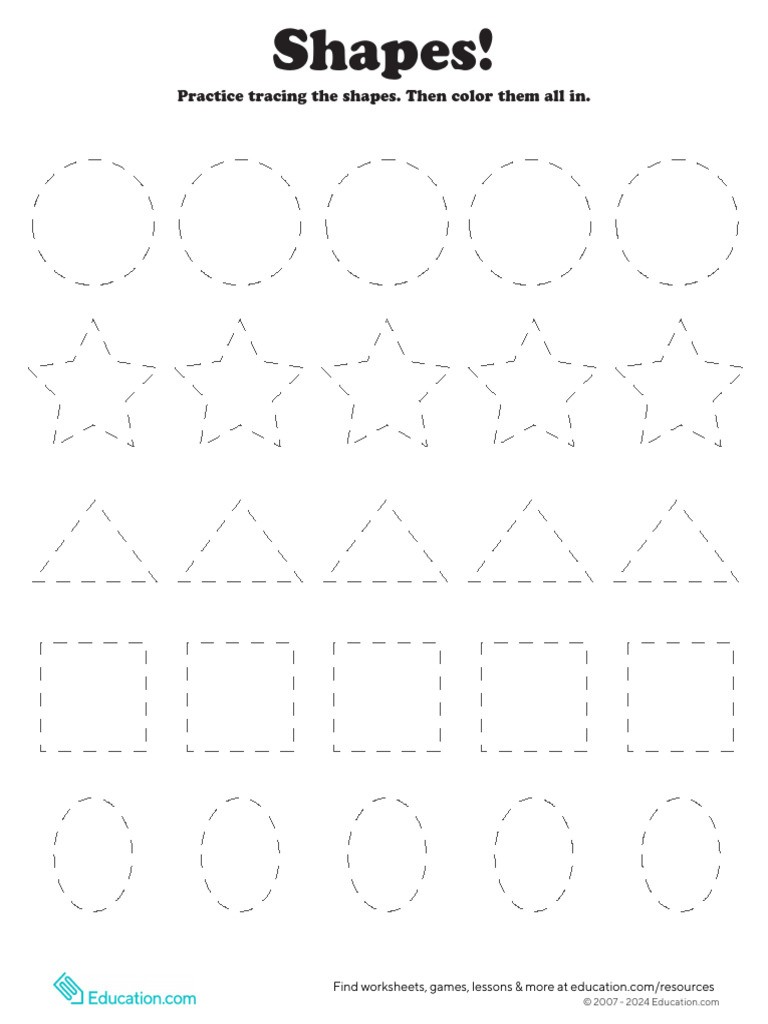 Trace Shapes Pdf