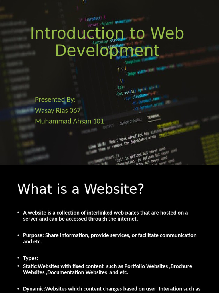 Web Development Basics Explained | PDF | Websites | World Wide Web