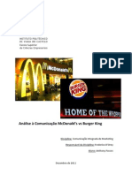 Mcdonals vs Burger King
