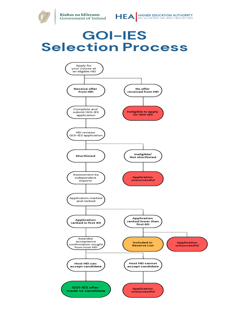 2025 GOI IES Selection Process Infographic | PDF