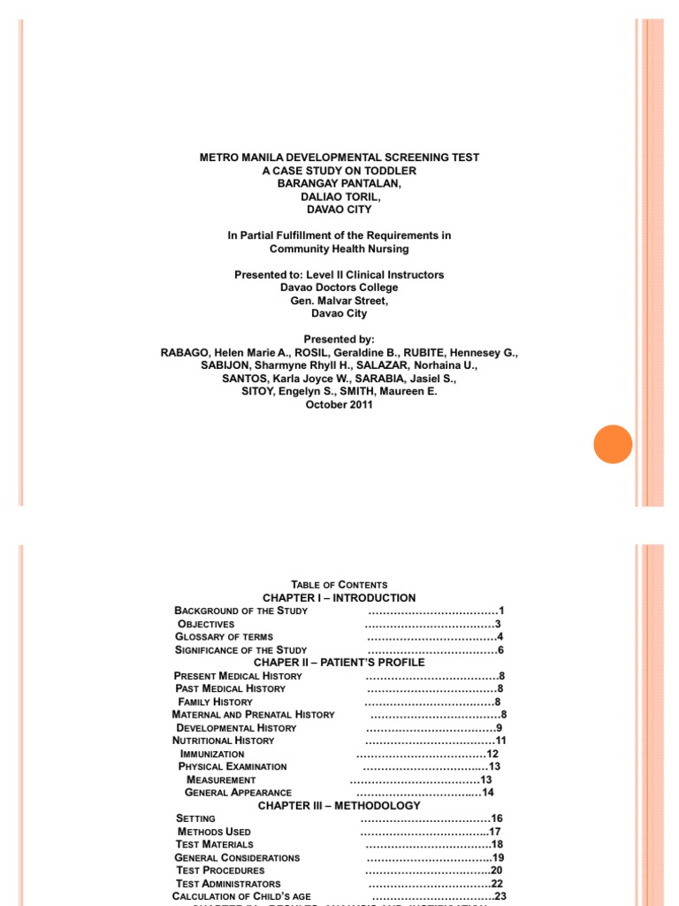 MMDST Assessment Insights and Guidelines | PDF