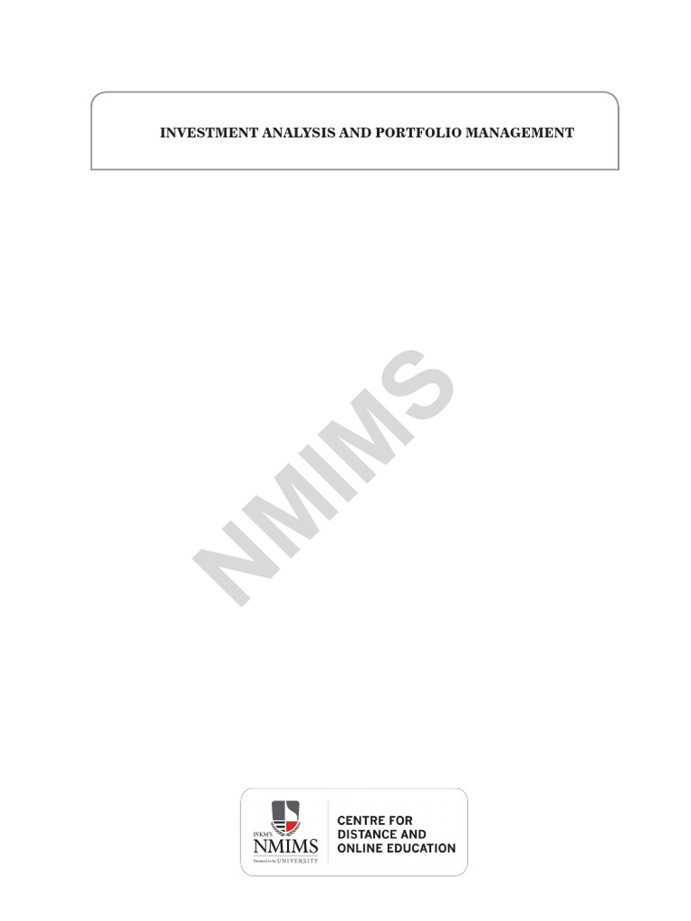 Investment Analysis and Portfolio Management | PDF | Capital Asset ...