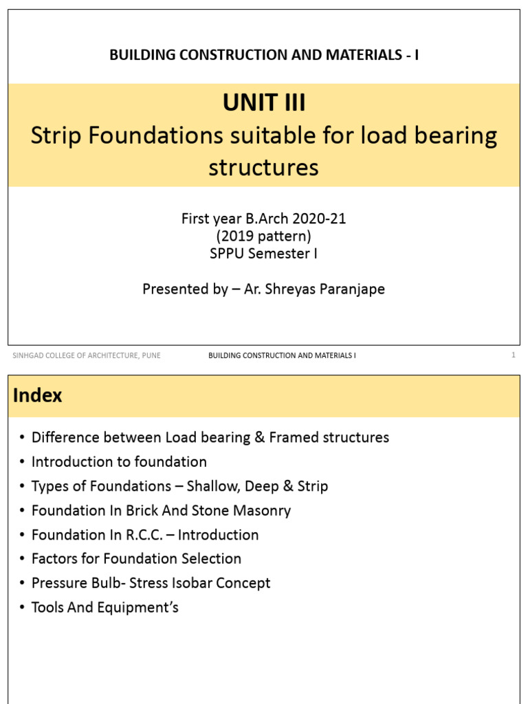 Strip Foundations in Building Construction | PDF | Foundation ...
