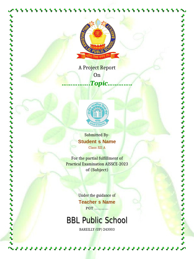 A Project Title Page 1 | PDF
