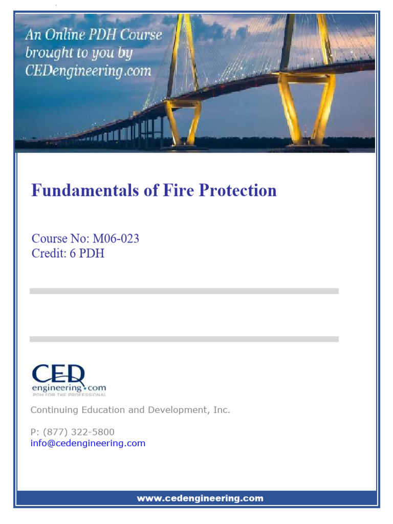 M06-023 - Fundamentals of Fire Protection - US | PDF | Combustion | Fires