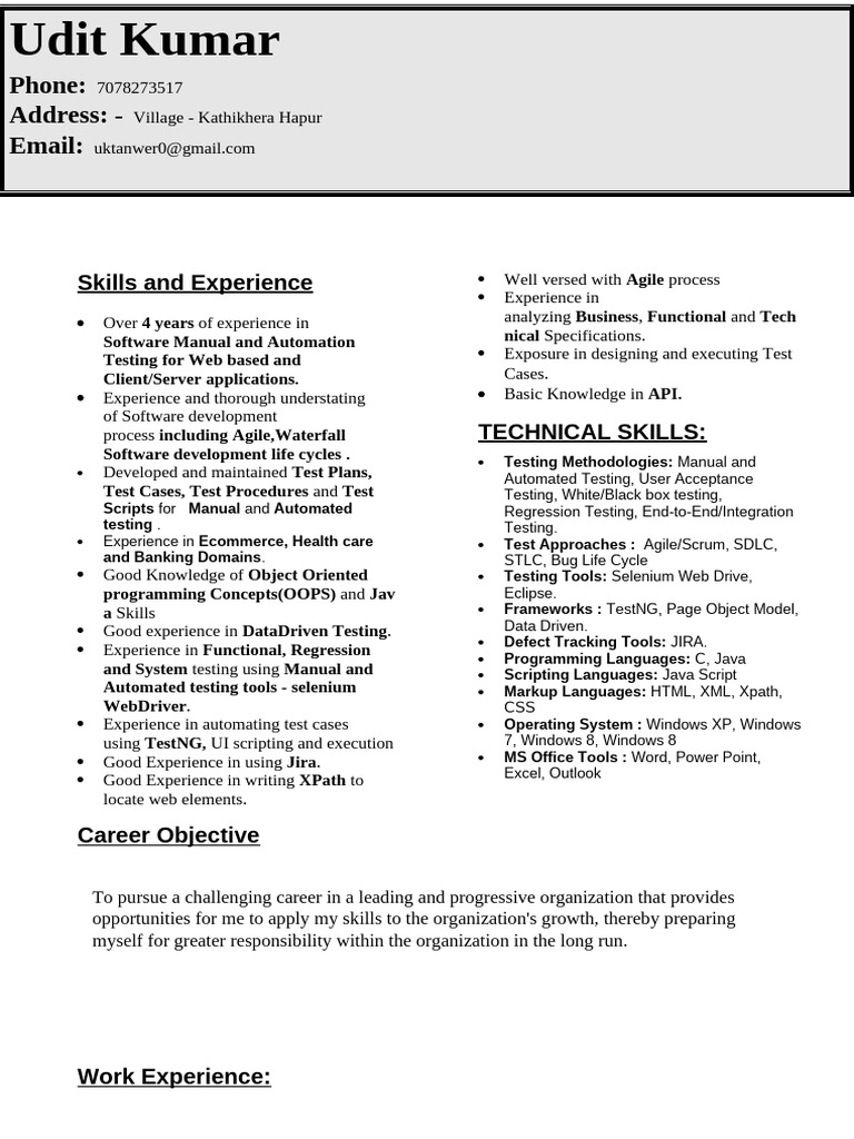 Software Testing Expertise and Experience | PDF | Software Development ...