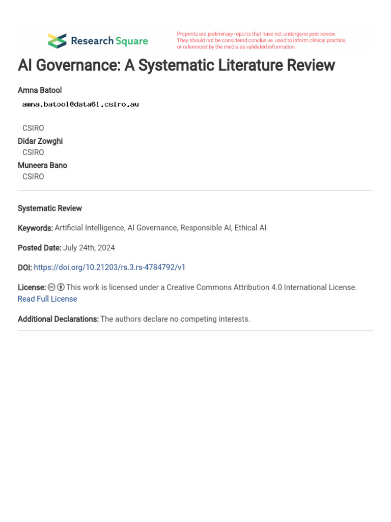 Understanding AI Governance Frameworks | PDF | Governance | Artificial ...