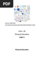Physical Education Class 12 Chapter 1 Notes Pdf Sports Recreation