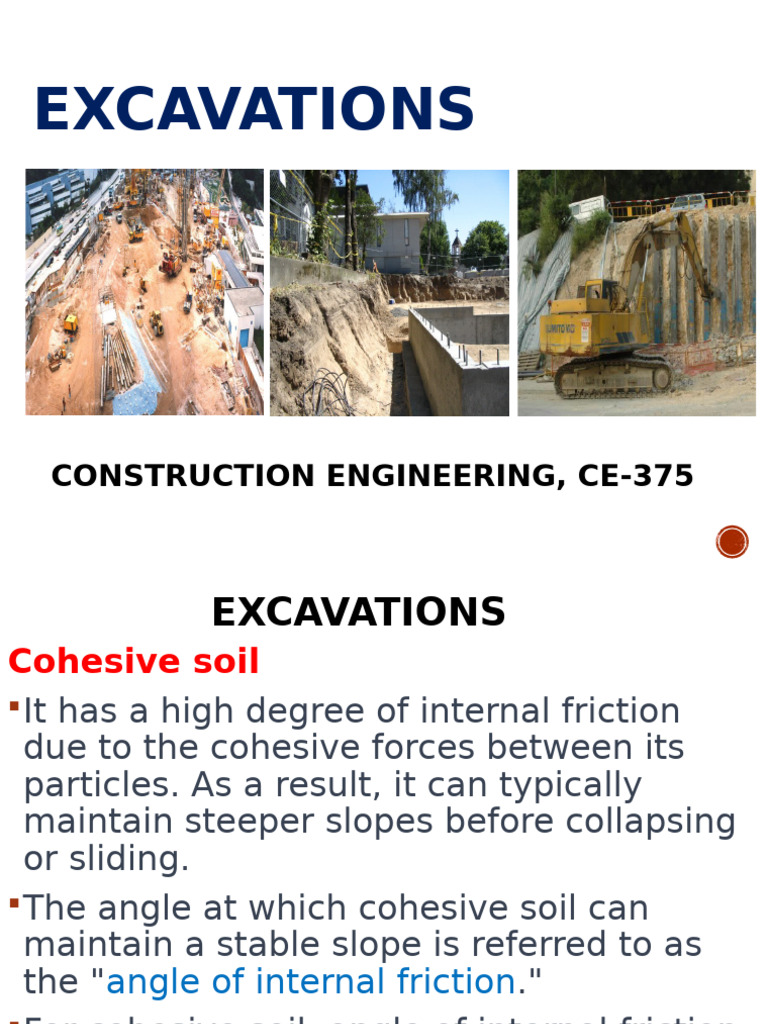 Excavation Techniques and Safety Guidelines | PDF | Deep Foundation ...