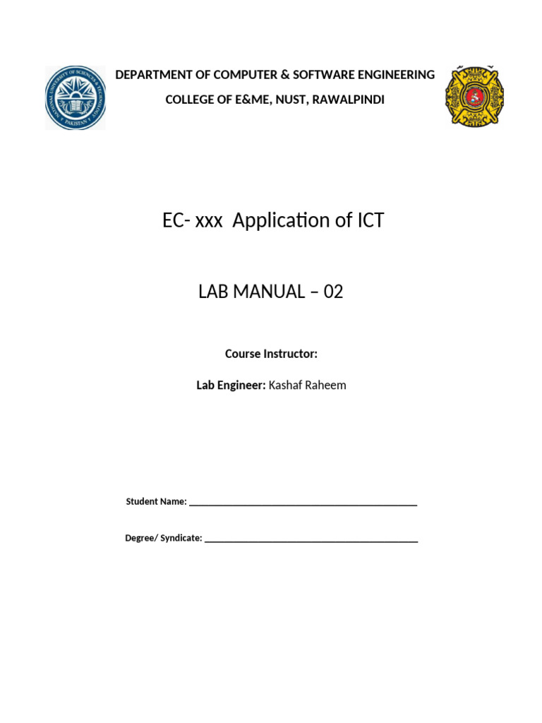 Lab 02 | PDF | Microsoft Word | Microsoft Office