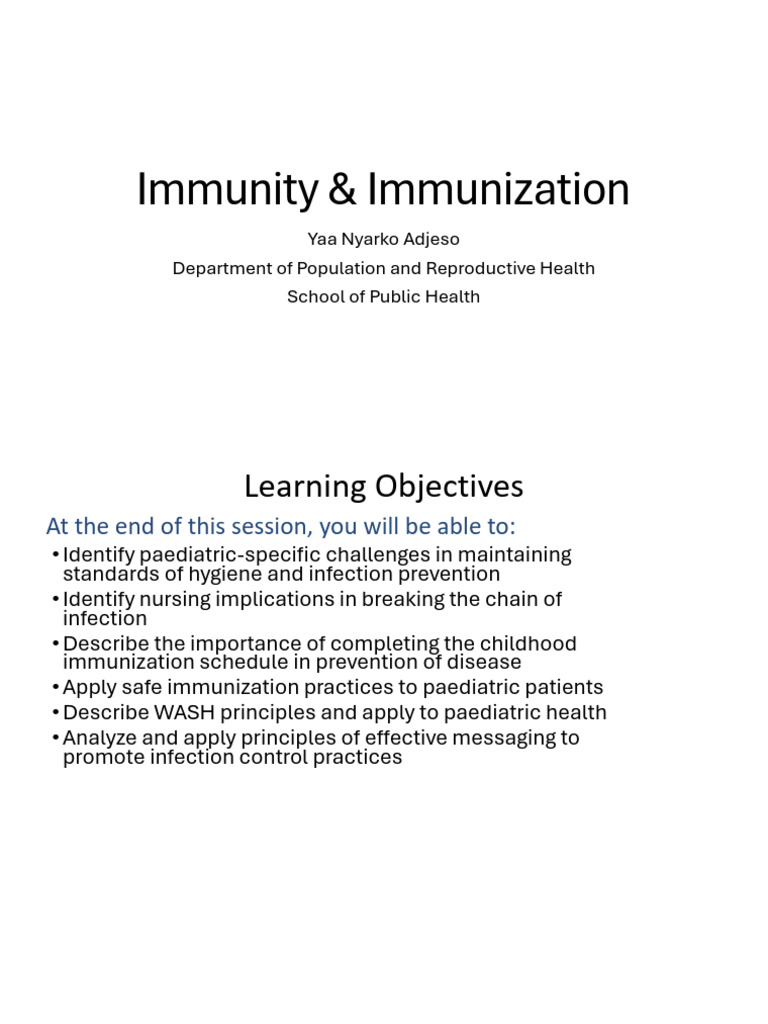 Immunization Monitoring for Pediatric Health | PDF | Vaccines | Vaccination