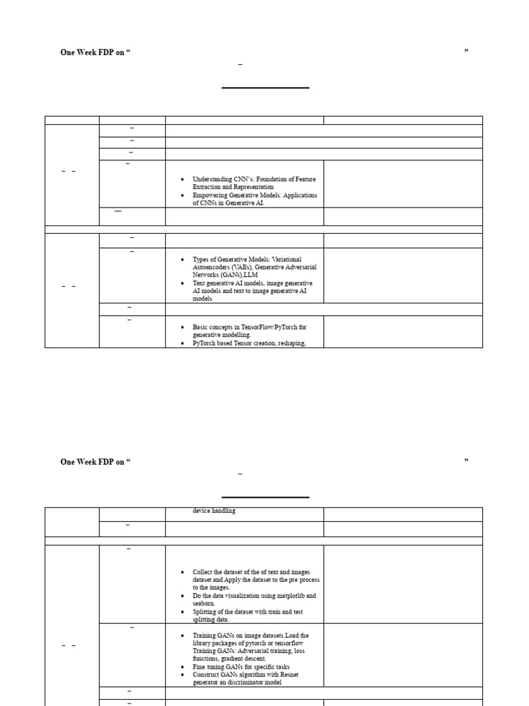 IFDP_Schedule | PDF | Artificial Intelligence | Intelligence (AI ...