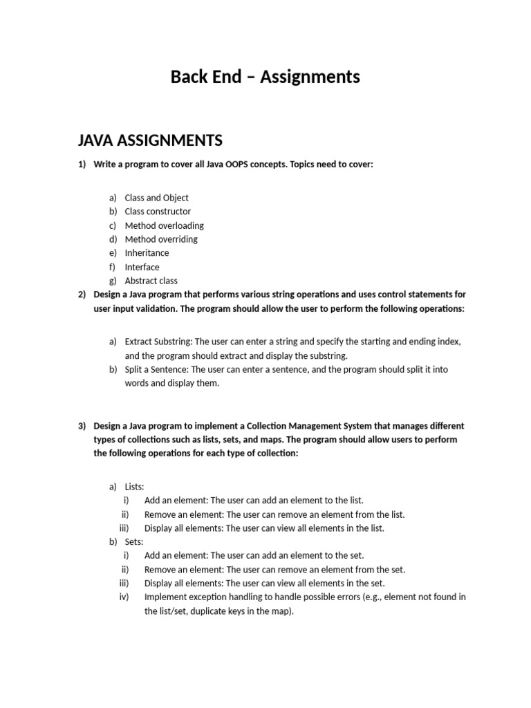 Java and SQL Programming Assignments | PDF | Databases | Method ...