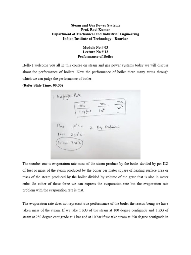 Lec13 Pdf Boiler Steam
