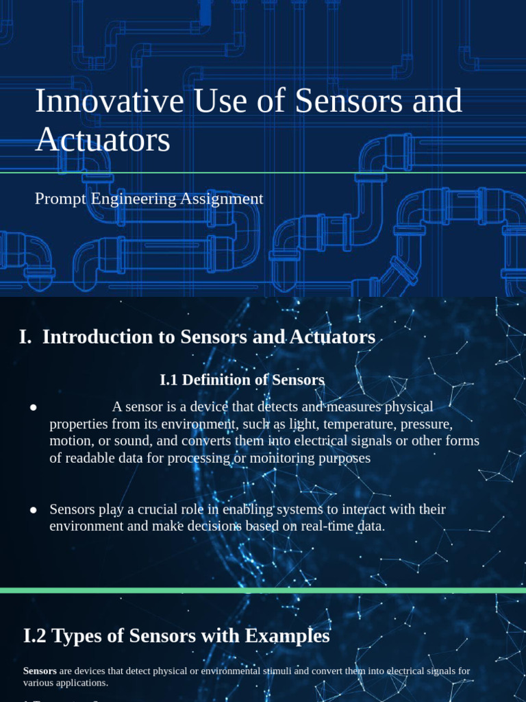 Sensors and Actuators in IoT Applications | PDF | Actuator | Internet ...