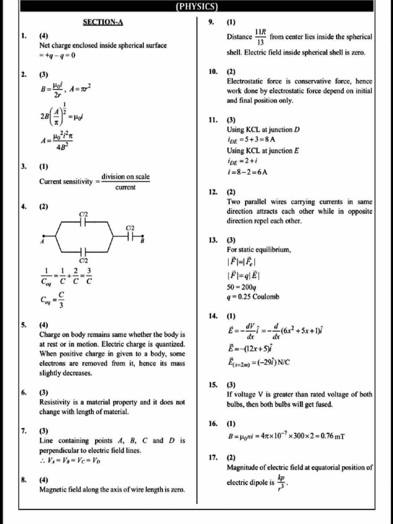 LT Phy Key | PDF