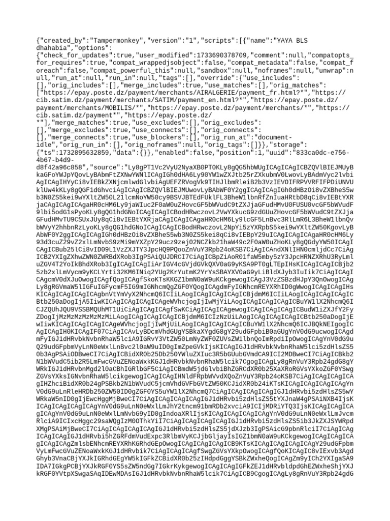 YAYA BLS Scripts for Algeria Services | PDF