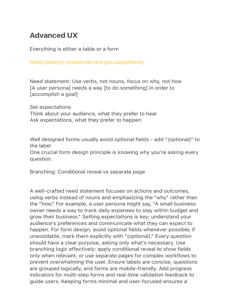Advanced UX | PDF