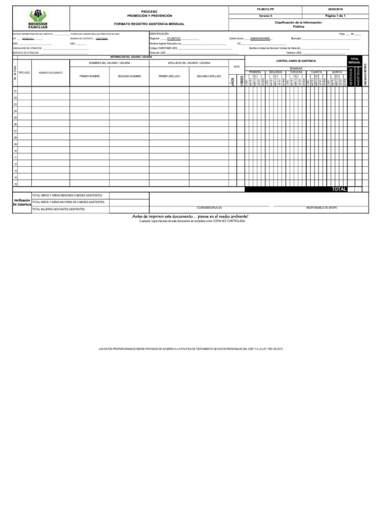 Formato Ram - Nuevo Contrato | PDF